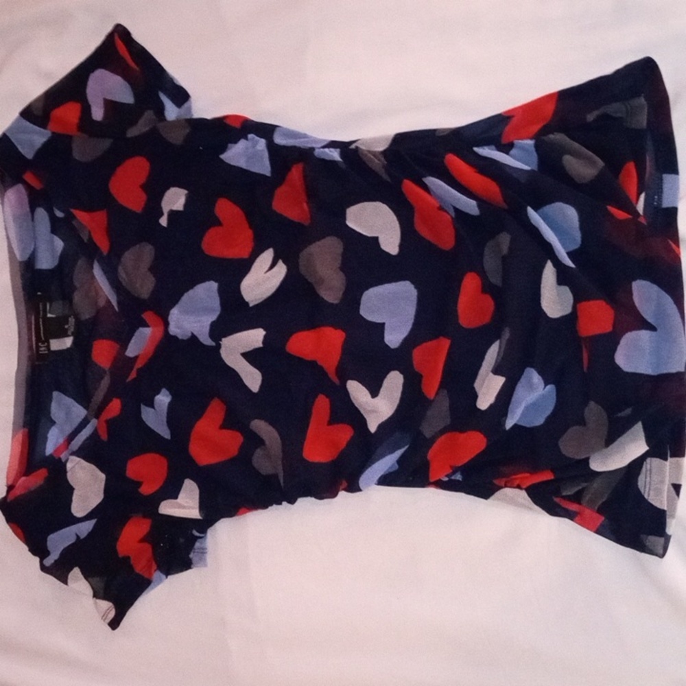 INC Hearted Shirt w/Ribbed Sides